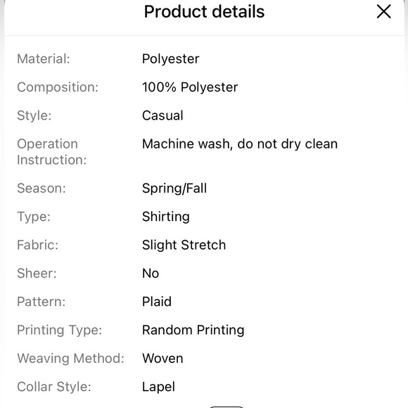 Temu Plus Plaid Green Long Sleeve Button Down Shirt Size 3XL - Picture 7 of 7